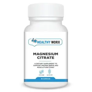 Magnesium Citrate supplement bottle