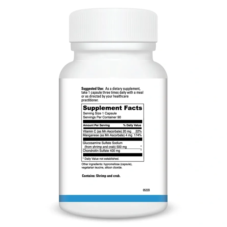 White bottle with supplement facts label.