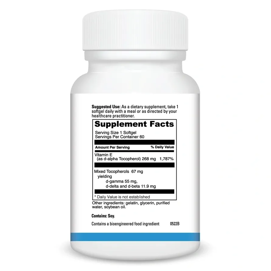 Supplement bottle with detailed nutrition facts label.